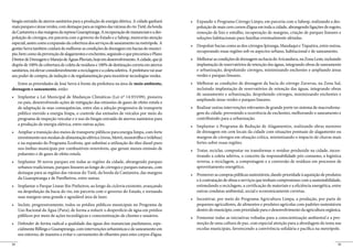 biogás extraído de aterros sanitários para a produção de energia elétrica. A cidade ganhará                                                                                          -
mais parques e áreas verdes, com destaque para as regiões das várzeas do rio Tietê, da borda       poluição de mais cem cursos d’água em toda a cidade, abrangendo ligações de esgoto,
da Cantareira e das margens da represa Guarapiranga. A recuperação de mananciais e a des-          remoção de lixo e entulho, recuperação de margens, criação de parques lineares e
poluição de córregos, em parceria com o governo do Estado e a Sabesp, merecerão atenção            soluções habitacionais para famílias eventualmente afetadas.
especial, assim como a expansão da cobertura dos serviços de saneamento na metrópole. A
gestão Serra também cuidará de melhorar as condições de drenagem em bacias do municí-
                                                                                                   recuperando essas regiões sob os aspectos urbano, habitacional e de saneamento.
pio, bem como da prevenção de alagamentos e enchentes, seguindo o que preconiza o Plano
Diretor de Drenagem e Manejo de Águas Pluviais, hoje em desenvolvimento. A cidade, que já
dispõe de 100% de cobertura de coleta de resíduos e 100% de destinação correta em aterros          implantação de reservatórios de retenção das águas, integrando obras de saneamento
sanitários, irá elevar consideravelmente a reciclagem e a coleta seletiva. A prefeitura vai usar   e urbanização, despoluindo córregos, minimizando enchentes e ampliando áreas
seu poder de compra, de indução e de regulamentação para incentivar tecnologias verdes.            verdes e parques lineares.
   Entre as prioridades de José Serra à frente da prefeitura na área de meio ambiente,
drenagem e saneamento, estão:                                                                      incluindo implantação de reservatórios de retenção das águas, integrando obras
                                                                                                   de saneamento e urbanização, despoluindo córregos, minimizando enchentes e
                                                                                                   ampliando áreas verdes e parques lineares.
     no país, desenvolvendo ações de mitigação das emissões de gases de efeito estufa e
     de adaptação às suas consequências, entre elas a adoção progressiva de transporte                                                                                          -
     público movido a energia limpa, o controle das emissões de veículos por meio do               gem da cidade, prevenindo a ocorrência de enchentes, melhorando o saneamento e
     programa de inspeção veicular e o uso do biogás extraído de aterros sanitários para           contribuindo para a urbanização.
     a produção de energia elétrica, entre outras ações.
                                                                                                   de drenagem em cem locais da cidade com situações pontuais de alagamento ou
     investimento nos modais de alimentação elétrica (trens, Metrô, monotrilho e trólebus)         margens de córregos em situação crítica, minimizando o impacto de chuvas mais
     e na expansão do Programa Ecofrota, que substitui a utilização do óleo diesel puro            fortes sobre essas regiões.
     nos ônibus municipais por combustíveis renováveis, que geram menos emissão de                                                                                                  -
     poluentes e de gases de efeito estufa.                                                        tivando a coleta seletiva, o conceito da responsabilidade pós-consumo, a logística
                                                                                                   reversa, a reciclagem, a compostagem e a conversão de resíduos em processos de
     urbanos tradicionais, parques lineares ao longo de córregos e parques naturais, com           aproveitamento energético.
     destaque para as regiões das várzeas do Tietê, da borda da Cantareira, das margens
     da Guarapiranga e de Parelheiros, entre outras.                                               e à contratação de obras e serviços que tenham compromisso com a sustentabilidade,
                                                                                                   estimulando a reciclagem, a certificação de materiais e a eficiência energética, entre
     na despoluição da bacia do rio, em parceria com o governo do Estado, e tornando               outras condutas ambiental, social e economicamente corretas.
     suas margens uma grande e agradável área de lazer.
                                                                                                   pequenos agricultores, de alimentos e produtos agrícolas com padrões sustentáveis
     Uso Racional da Água (Pura), de forma a reduzir o desperdício de água em prédios              dentro do município, com prioridade para o desenvolvimento da agricultura orgânica.
     públicos por meio de ações tecnológicas e conscientização de clientes e usuários.                                                                                            -
                                                                                         -         moção de uma cultura de paz, com especial atenção para a abordagem do tema nas
     cialmente Billings e Guarapiranga, com intervenções urbanísticas e de saneamento em           escolas municipais, favorecendo a convivência solidária e pacífica na metrópole.
     seu entorno, de maneira a evitar o carreamento de efluentes para estes corpos d’água.

34                                                                                                                                                                                     35
 