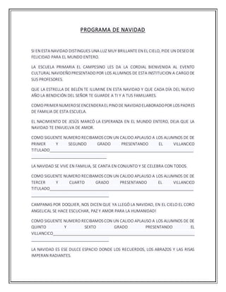 Programa de-navidad | DOCX