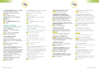 FIRES
D’INCA
2016
FIRES
D’INCA
2016
12 / FIRES D’INCA 2016 FIRES D’INCA 2016 / 13
> 22.00 “INCA SOUND”, CONCURS DE BANDES
DE MÚSICA ‘16. Primera semifinal.
Organització: Casal de Joves sa Fàbrica i
Incameraveu.
7 plaça del Mercat Cobert.
> 00.30 h Concert a càrrec de SOCIETAT
ANÒNIMA.
14 SART Club.
01.00 h LA RUMBA NOSTRA en concert.
12 Sa Lluna.
DISSABTE, 22 D’OCTUBRE,
I DIUMENGE, 23 D’OCTUBRE (tot el dia)
> SALUT I ECOLOGIA.
Organització: Dr. Felip Ramis, medicina
integrativa.
Creació i disseny: Joan Rodal, salaB.es.
25 Claustre de Sant Domingo.
> 3GLOPS PROJECTE SOCIAL.
Un nou concepte d’aigua.
Dinàmica de grup: un laberint amb sortida.
Dissabte a les 17 i a les 19 h i diumenge a les
11.30 h.
Organització: Fundació Es Garrover..
1 plaça d’Espanya.
> FIRA DE CASES REGIONALS, Gastronomia,
artesania, música i balls regionals.
Hi participen: Casa de Cantabria, Casa Regional
de Murcia, Centro Gallego, Casa Regional de
Castilla – La Mancha, Casa Valenciana Falla El
Toro i associació Mucho Más d’Inca.
Organització: Federació de Cases i Centres
Regionals a Balears.
Col·laboració: Govern de les Illes Balears.
Conselleria de Presidència.
10 plaça de Mallorca
> 22.00 “INCA SOUND”, CONCURSO DE BANDAS
DE MÚSICA ‘16. Primera semifinal.
Organiza: Casal de Jóvenes sa Fàbrica i
Incameraveu.
7 plaza del Mercat Cobert.
> 00.30 h CONCIERTO a cargo de SOCIETAT
ANÒNIMA.
14 SART Club.
01.00 h LA RUMBA NOSTRA en concierto.
12 Sa Lluna.
SÁBADO, 22 DE OCTUBRE,
I DOMINGO, 23 DE OCTUBRE (todo el dia)
> SALUD Y ECOLOGÍA.
Organiza: Dr. Felip Ramis, medicina integrativa.
Creación y diseño: Joan Rodal, salab.es.
25 Claustro de Sant Domingo.
> GLOPS PROYECTO SOCIAL.
Un nuevo concepto de agua.
Dinámica de grupo: un laberinto con salida.
Sábado a las 17 y a las 19 h, y domingo a las
11.30 h.
Organiza: Fundación Es Garrover.
1 plaza d’Espanya.
> FERIA DE CASAS REGIONALES, Gastronomía,
artesanía, música y bailes regionales.
Participan: Casa de Cantabria, Casa Regional de
Murcia, Centro Gallego, Casa Regional de Castilla
– La Mancha, Casa Valenciana Falla El Toro y
asociación Mucho Más de Inca.
Organiza: Federación de Casas y Centros
Regionales en Baleares.
Colaboración: Gobierno de las Illes Balears.
Consejeria de Presidencia.
10 plaza de Mallorca
> MERCADET DE PLANTES I FLORS.
3 2 carrer Major i del Comerç.
> EXPOSICIONS DE FLORISTERIA,
JARDINERIA I ACTIVITATS AGRÍCOLES
càrrec de Mar Gonzàlez Floristas, Plantes Inca,
usuaris dels horts urbans del Serral de ses
Monges i Reserva del Puig de Galatzó.
2 carrer del Comerç i del Bisbe Llompart.
> EXPOSICIÓ I VENDA DE PRODUCTES DE LA
TERRA I ARTESANIA.
16 carrer del Bisbe Llompart.
> BARRI DELS ARTESANS.
Organització: Associació de Comerciants i
Restauradors d’Inca, i Sindicat Obrer la Pau.
4 5 6
carrer de la Pau, l’Estrella i Miquel Duran.
> IX FIRA DE LA SOSTENIBILITAT.
19 30 plaça de la Llibertat y avenida del
General Luque (tramo de la plaça de la Llibertat
a carrer de Jaume Armengol).
> LUDOTECA DE JARDÍ.
Diferents espais de joc per a petits i grans.
18 plaça de la Quartera
> MOSTRA DE SOBRASSADA “Tradicions
i matances”. Organització: Associació de
Comerciants i Restauradors d’Inca.
8 plaça de Santa Maria la Major.
> GASTRONOMIA AL CARRER. Food trucks,
Pep Lemon, cerveses artesanes i bodegues.
20 Gran Via de Colom.
> MERCADILLO DE PLANTAS Y FLORES.
3 2 calle Major y del Comerç.
> EXPOSICIONES DE FLORISTERIA,
JARDINERIA Y ACTIVIDADES AGRÍCOLAS
a cargo de Mar Gonzàlez Floristas, Plantas Inca,
usuarios de los huertos urbanos del Serral de
ses Monges y Reserva del Puig de Galatzó.
2 calle del Comerç i del Bisbe Llompart.
> EXPOSICIÓN Y VENTA DE PRODUCTOS DE
LA TIERRA Y ARTESANIA.
16 Calle de El Bisbe Llompart.
> BARRIO DE LOS ARTESANOS.
Organiza: Asociación de Comerciantes y
Restauradores de Inca, y Sindicato Obrero La
Paz.
4 5 6
calle de la Pau, l’Estrella y Miquel Duran.
> IX FERIA DE LA SOSTENIBILIDAD
19 30 plaza de la Llibertat y avenida del
General Luque (tramo de la plaza de la Llibertat
a calle de Jaume Armengol).
> LUDOTECA DE JARDÍN.
Diferentes espacios de juego para pequeños y
grandes.
18 plaza de la Quartera
> MUESTRA DE SOBRASADA “Tradiciones
y matanzas”. Organiza: Asociación de
Comerciantes y Restauradores de Inca..
8 plaza de Santa Maria la Major.
> GASTRONOMÍA EN LA CALLE.. Food trucks,
Pep Lemon, cervezas artesanas y bodegas.
20 Gran Via de Colom.
 