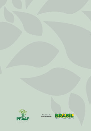 Programa de Educação
Ambiental e Agricultura Familiar
PROGRAMA DE
EDUCAÇÃO AMBIENTAL
E AGRICULTURA FAMILIAR
Capa_01 PEAAF_PROGRAMA.pdf 1 19/02/2015 10:39:40
 