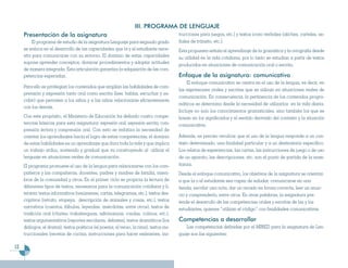 Programa Segundo Grado