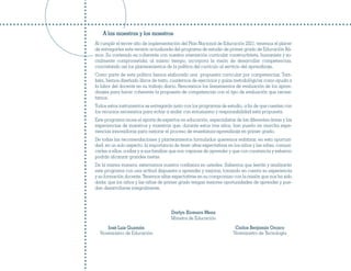 Programa Segundo Grado