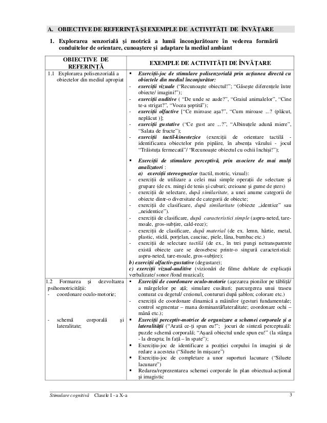 Programa Stimulare Cognitiva