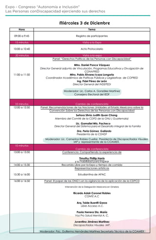 Programa  semana de la inclusión