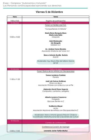 Programa  semana de la inclusión