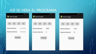 ASÍ SE VERA EL PROGRAMA