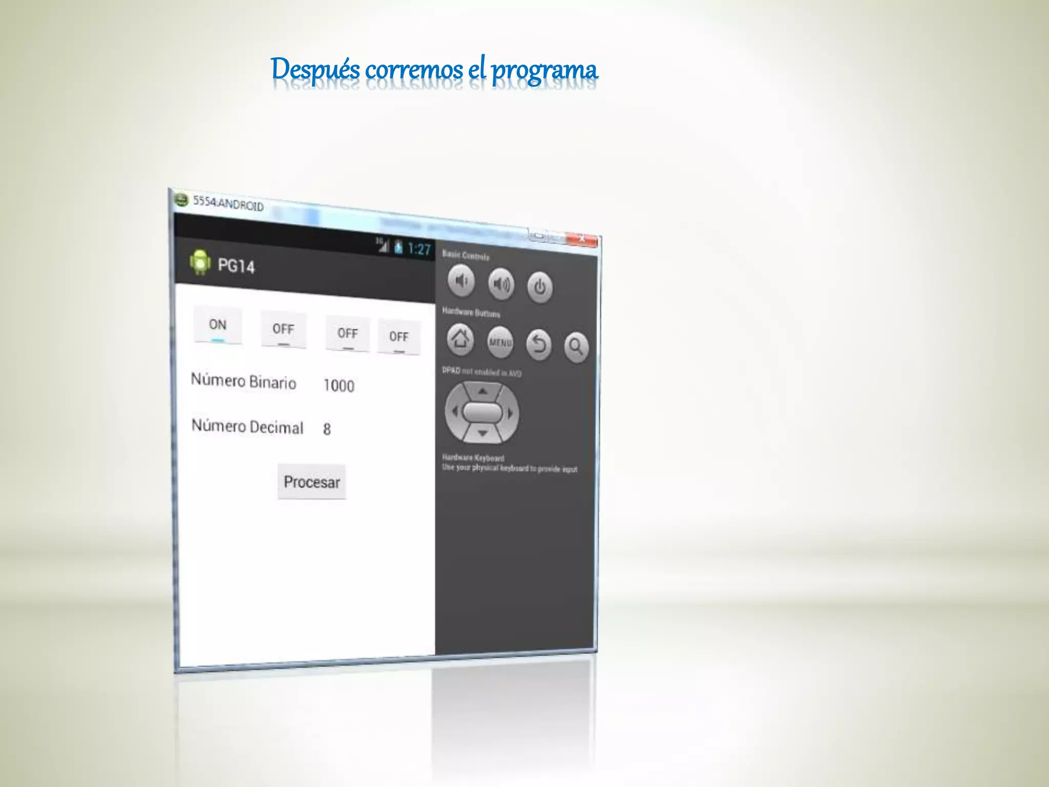 Después corremosel programa