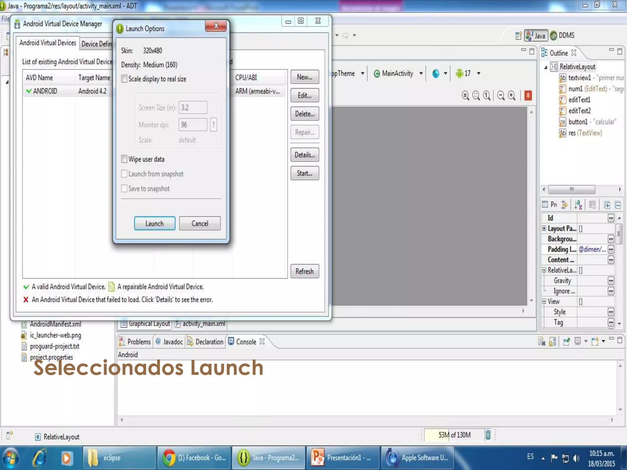 Seleccionados Launch
 