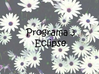 Programa 3
Eclipse
 