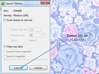 Damos clic en
«Launch»
 