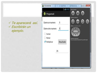  Te aparecerá así.
 Escribirán un
ejemplo.
 