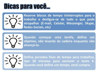 Dicas para você...