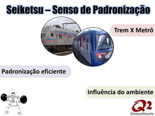 Seiketsu – Senso de PadronizaçãoTrem X MetrôPadronização eficienteInfluência do ambiente
