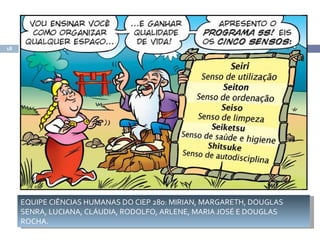18




     EQUIPE CIÊNCIAS HUMANAS DO CIEP 280: MIRIAN, MARGARETH, DOUGLAS
     SENRA, LUCIANA, CLÁUDIA, RODOLFO, ARLENE, MARIA JOSÉ E DOUGLAS
     ROCHA.
 