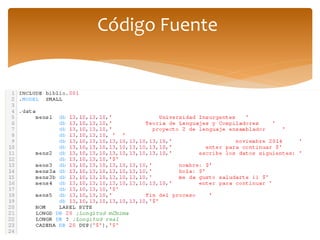 Código Fuente