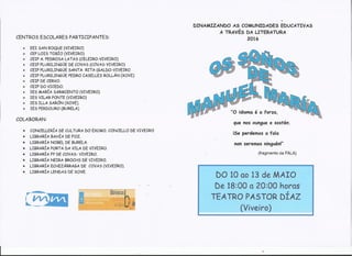 Programa actos Os soños de Manuel María