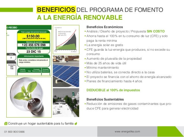 Programa al fomento de la energia renovable (FIDE)