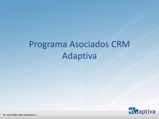 Programa Asociados CRM Adaptiva 
