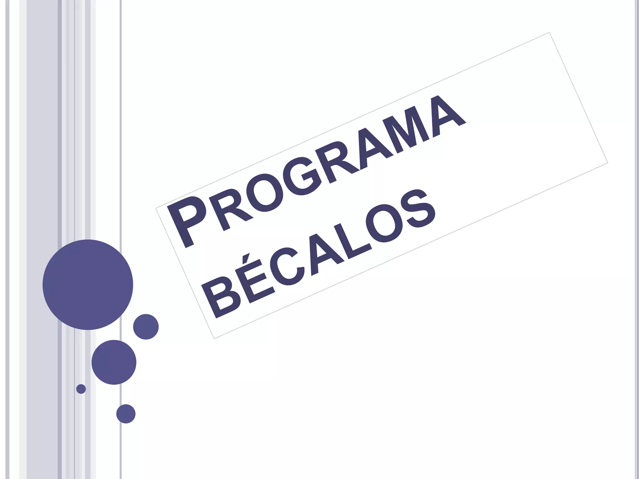 Programa bécalos