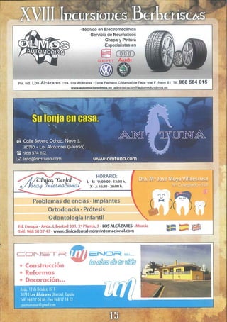 Programa berberiscos Los Alcázares 2017