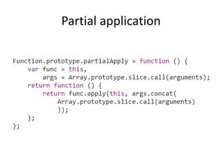 Partial application
 