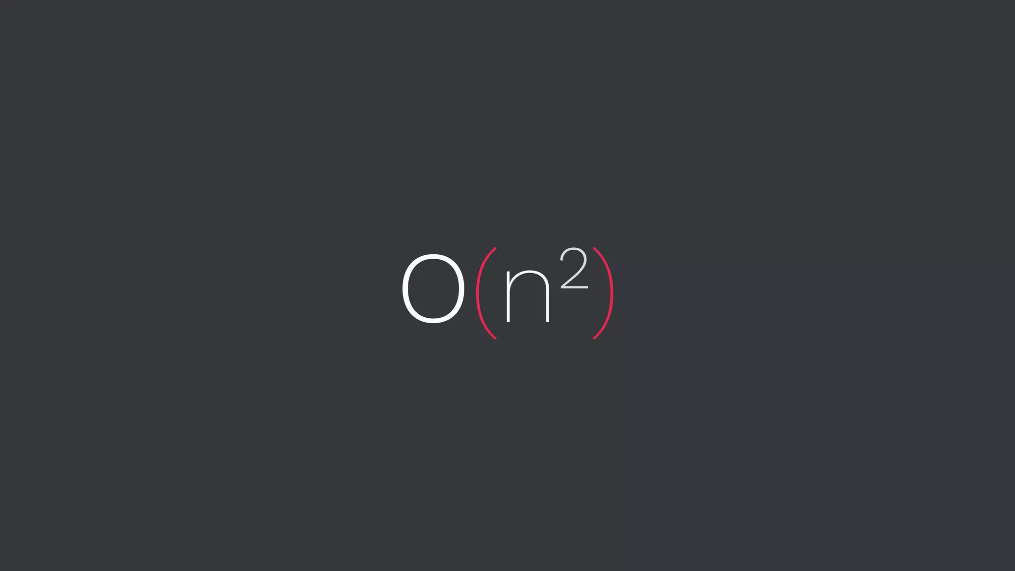 O(n²) 