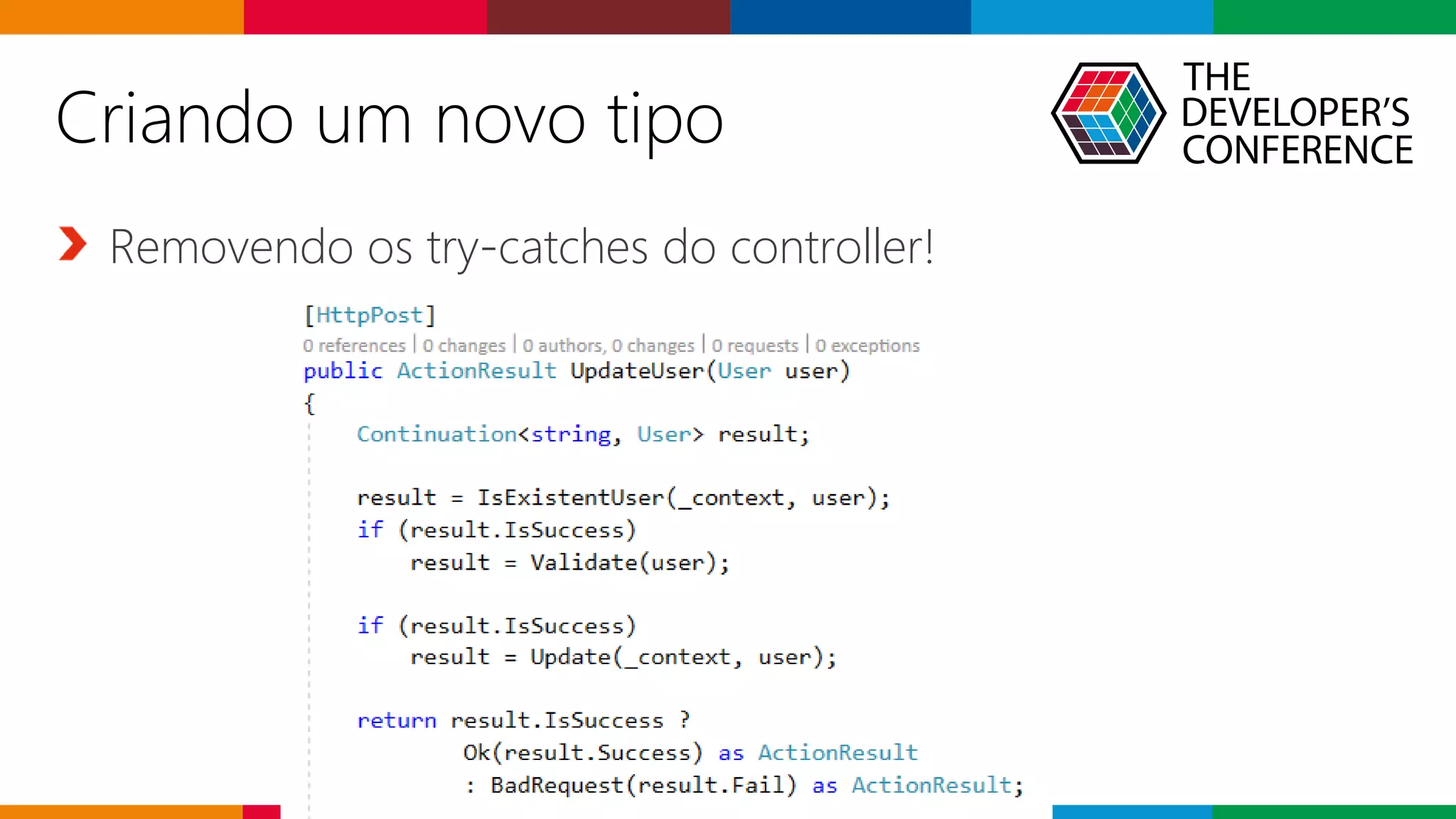 Globalcode – Open4education
Removendo os try-catches do controller!
Criando um novo tipo
 