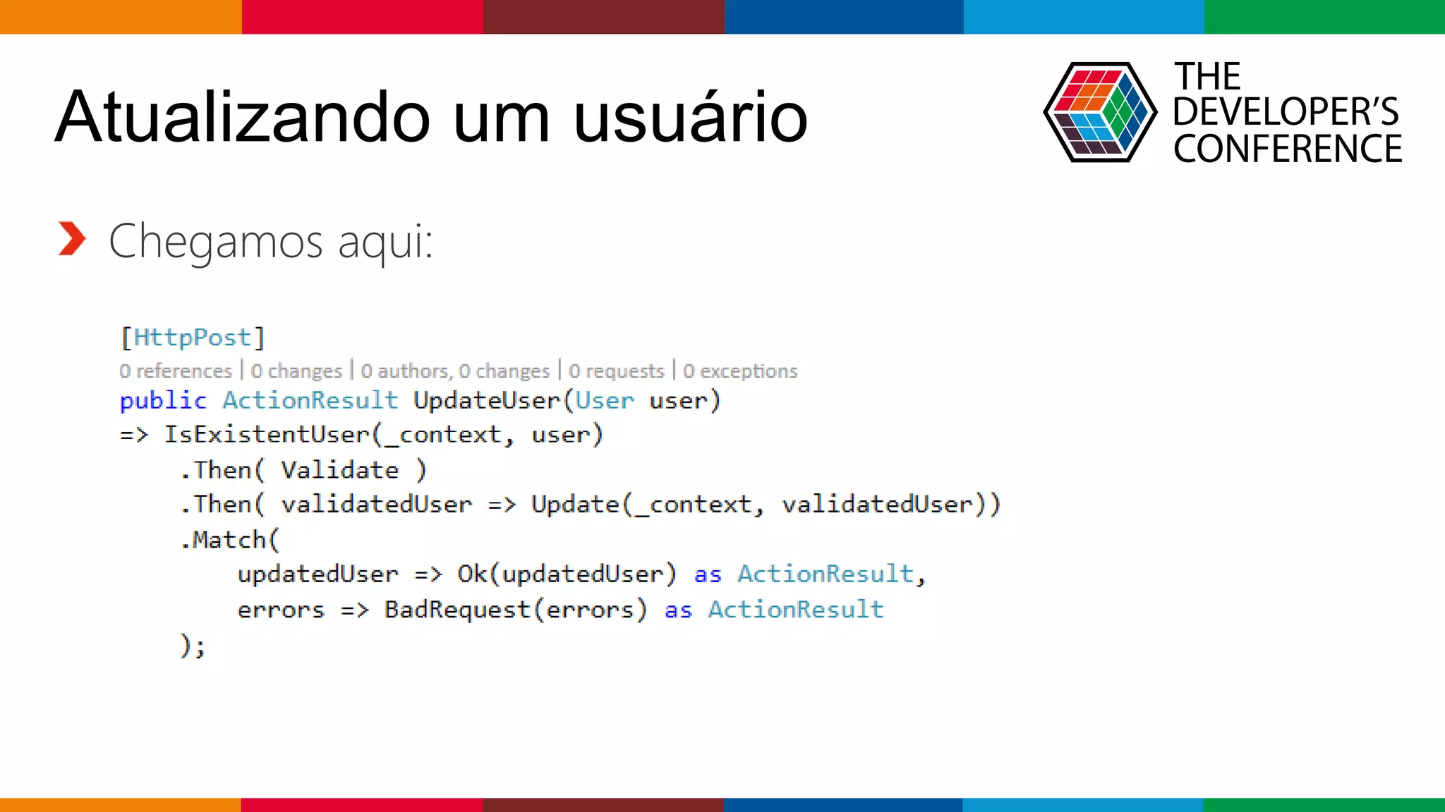 Globalcode – Open4education
Atualizando um usuário
Chegamos aqui:
 