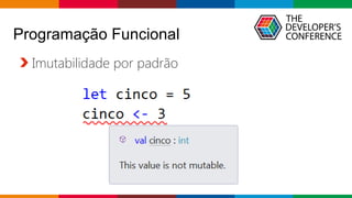 Globalcode – Open4education
Programação Funcional
Imutabilidade por padrão
 