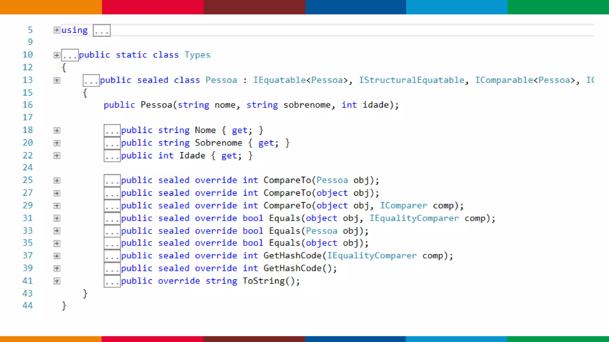 Globalcode – Open4education
Programação Funcional
Criação rápida de tipos para seu domínio
 