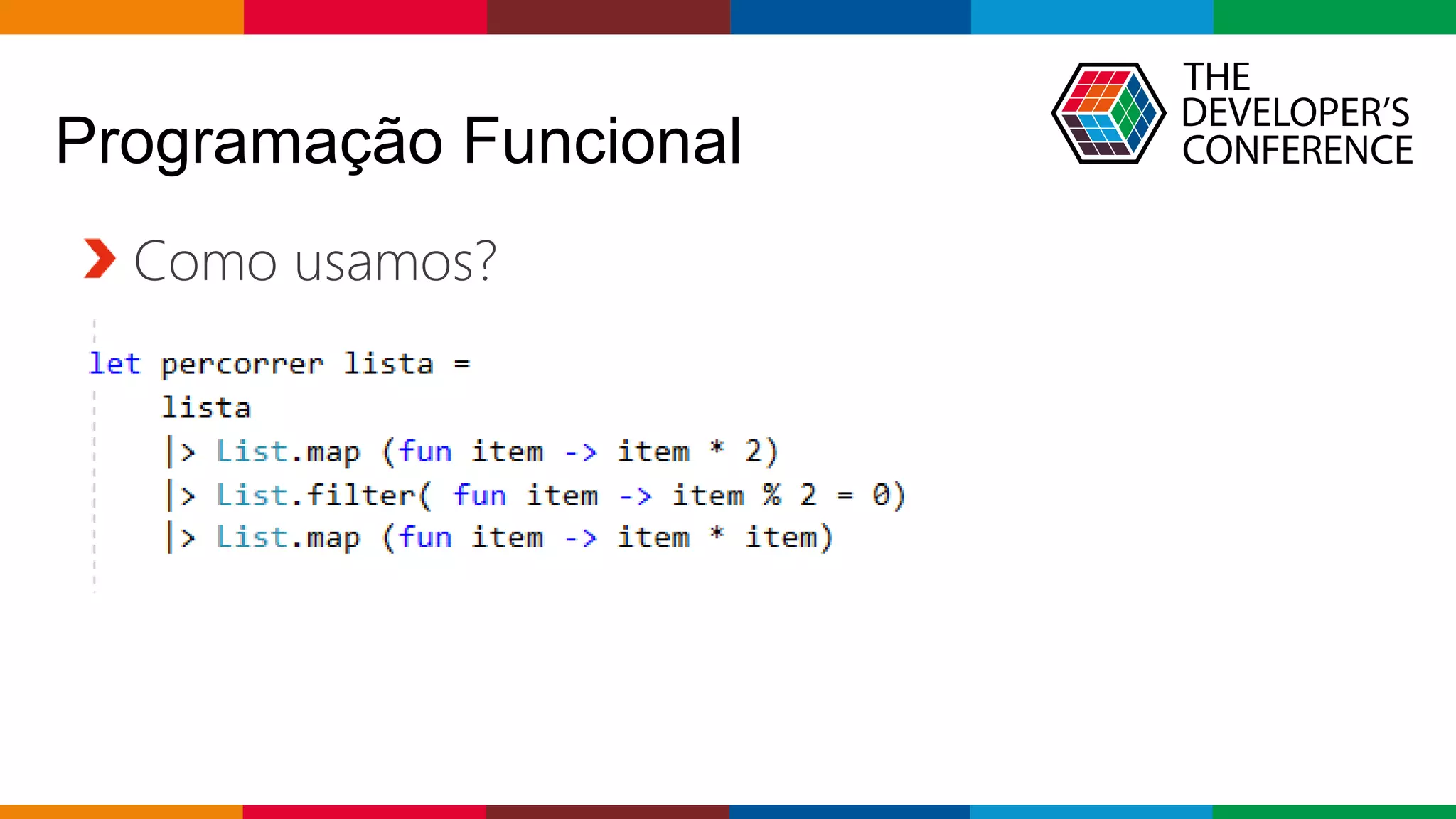 Globalcode – Open4education
Programação Funcional
Como usamos?
 