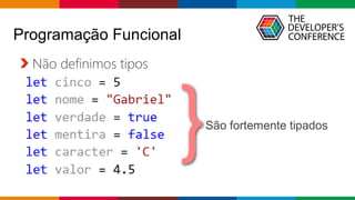 Globalcode – Open4education
Programação Funcional
Não definimos tipos
São fortemente tipados
 