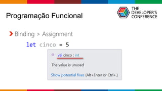 Globalcode – Open4education
Programação Funcional
Binding > Assignment
 