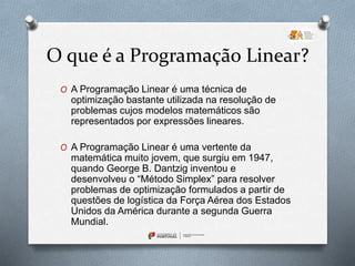 Programação linear Matematica | PPTX