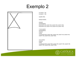 Osprogramasescritosem Java sãocompiladosnumcódigomáquina virtual queédepois (aquando da execução do programa) transformadoemcódigomáquinarealLinguagens de ProgramaçãoProcessing“Processing is an open source programming language and environment for people who want to create images, animations, and interactions. Initially developed to serve as a software sketchbook and to teach fundamentals of computer programming within a visual context, Processing also has evolved into a tool for generating finished professional work. Today, there are tens of thousands of students, artists, designers, researchers, and hobbyists who use Processing for learning, prototyping, and production.” – http://processing.org