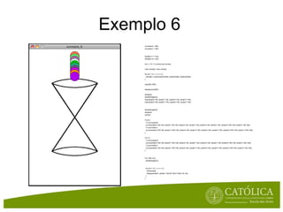 Exercício 2Implementeum programaque:Defina 3 variáveisparaarmazenartrêsinteirosàescolha (num1, num2 e num3)Teste se num1 éigual, maioroumenorque num2, e imprimaumamensagem do tipo "7 émaior do que 3".No caso de num1 sermenorque num2, verifique se num3 estádentro do intervalo [num1, num2], e emcasoafirmativoimprimaumamensagem do tipo "7 está entre 2 e 15".Divida num1 por num2, imprimindo o resultado, tendo o cuidado de verificar se num2 édiferente de zero!Divisõespor zero em Java provocamo "crash" da aplicação!