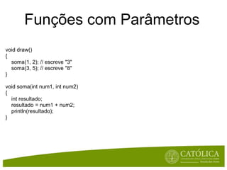 Ciclo whileExecuta um conjunto de instruçõesenquantoumacondição for verdadeiraO testeéfeito antes da execuçãowhile (<condição>) {    <acções>}inti = 0;while (i <= 10) {    println("Counting... “ + i);    i = i + 1;}
