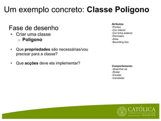 Funções com valor de retornoFunções com valor de retornoint soma(int num1, int num2)Emfunçõescomo a anterior, fazmaissentidoque a funçãodevolva o valor calculadoaocódigoquechamou a função (emvez de o imprimir, comoemexemplosanteriores...)Para tal a funçãodeveindicarqueretorna um valor e qual o seutipo (nesteexemplo um int)Na implementação da funçãoéobrigatóriofinalizar com um comando return
