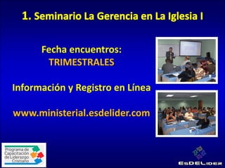 El Mentoring exclusivo de EsDELider
da mayor precisión para guiar y
apoyar a otros líderes en alcanzar
el propósito que Dios les ha dado.
E incluso, influir asertivamente a
líderes no cristianos.
3. Módulo Formación de Mentores
 