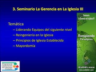 Coaching Ministerial
Coaching Pastores
Coaching Líderes
Formación de Mentores
 