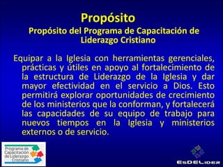 5 Módulos que
fortalecerán el
liderazgo de su
ministerio
 