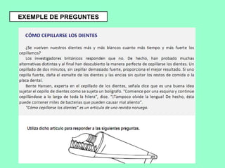 EXEMPLE DE PREGUNTES 