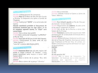 PROGRAMACIÓ DE LES FESTES DE BENIFAIRÓ 2019