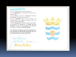 PROGRAMACIÓ DE LES FESTES DE BENIFAIRÓ 2019