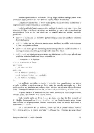 Programación en C++ con C++ Builder | PDF