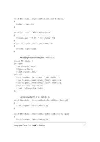 Programación en C++ con C++ Builder | PDF
