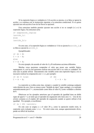 Programación en C++ con C++ Builder | PDF
