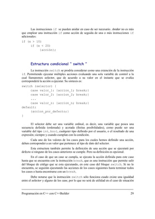 Programación en C++ con C++ Builder | PDF