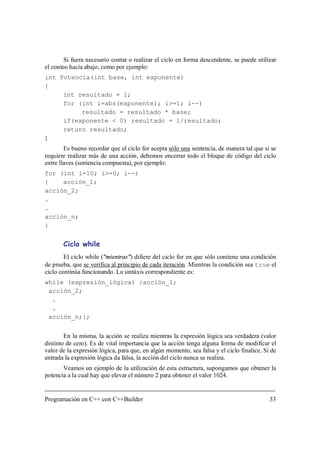Programación en C++ con C++ Builder | PDF