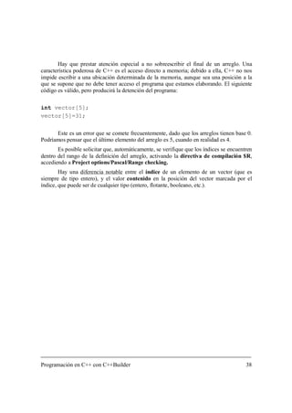 Programación en C++ con C++ Builder | PDF